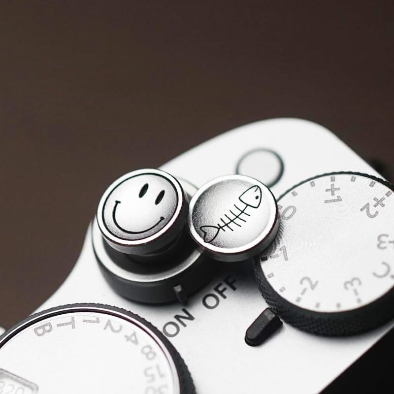 DBZZ Camera Shutter Button Compatible with FUJIFILM X-T5 X-T4 X-T20 X-T30 X-T200 X-PRO2 ，,Soft Release Button for laica M9 (Two Sets) - Image 2